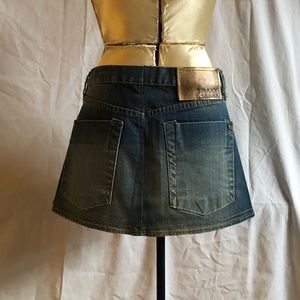 Asymmetrical denim mini NWOT